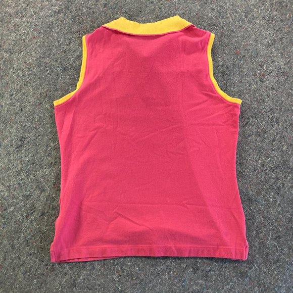 Nike Women's Pink and Yellow Polo Tour Performance Dri Fit Shirt Size M - Picture 10 of 10